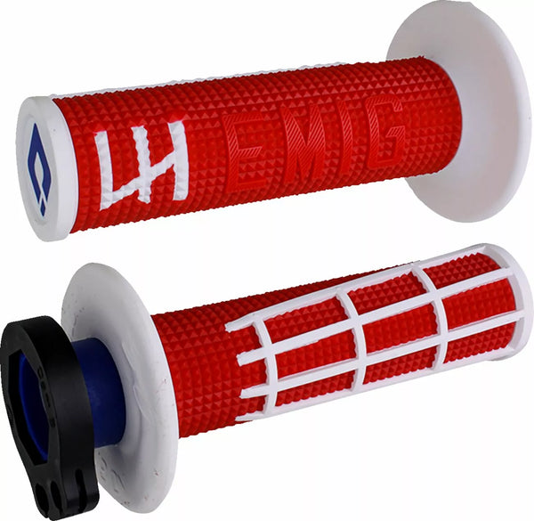 ODI EMIG GRIP 2.0 RED / WHHT H36E2RW