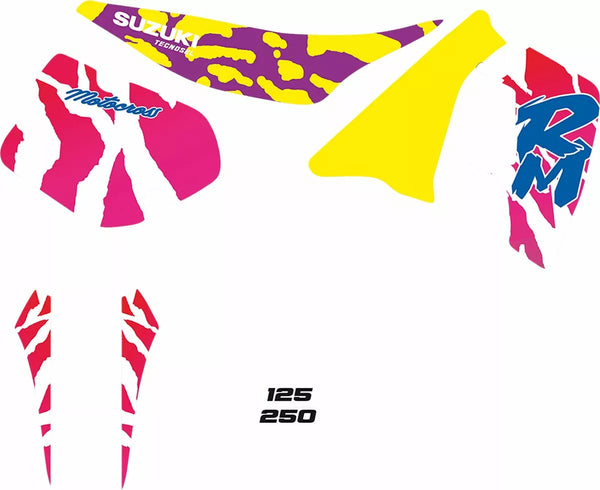 Kit graphique tecnosel oem suzuki 92 23v00