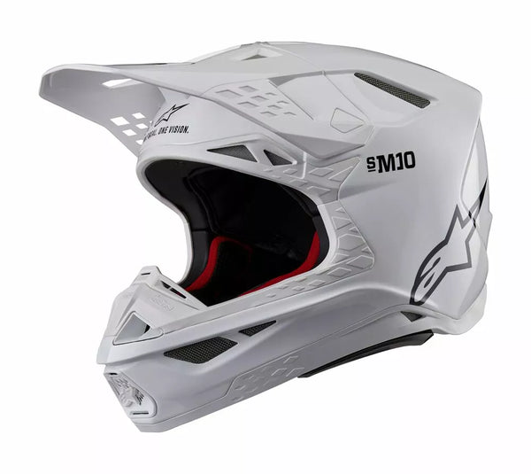 Alpinestars (MX) Helmet SM10 SOLID WHHT XL 8300123-2180-XL