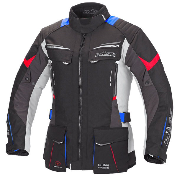 Büse Dam Textile MC Jacket Lago Pro Black / Gray