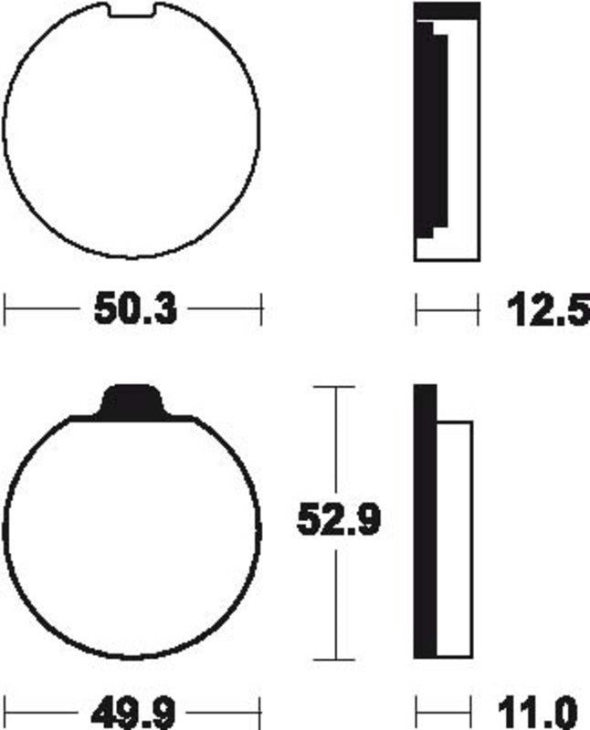 Tecnium Street Organic Brake Parmales - MA11 1022332