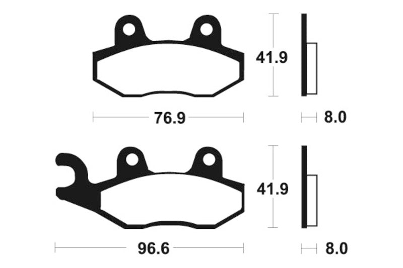 Tecnium Street Organic Brake Poussinets - MA111 1022334