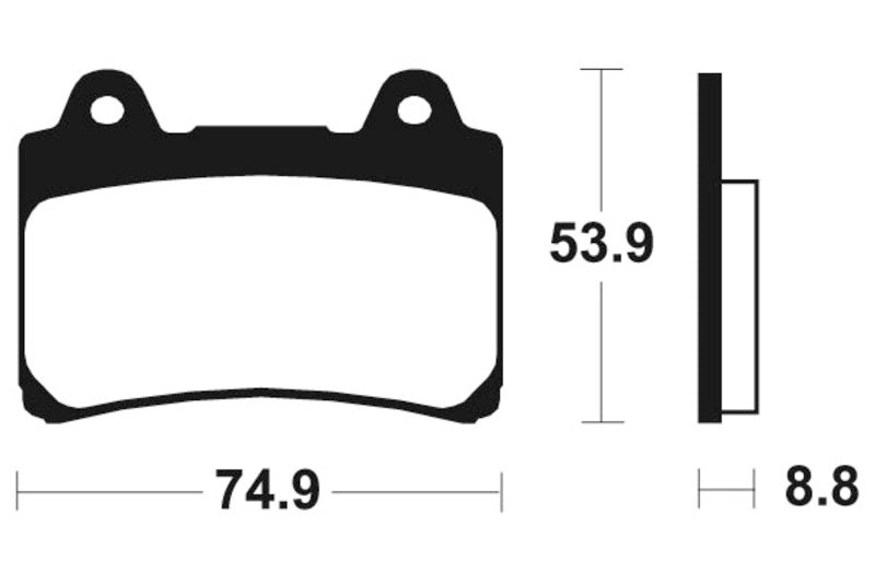 Tecnium Street Organic Brake Parms - MA113 1022335