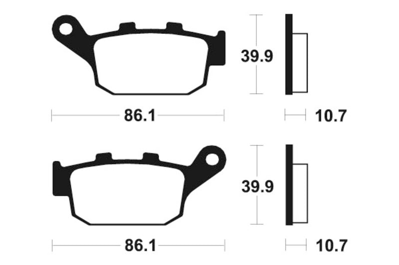 Tecnium Street Organic Brake Parms - MA114 1022336