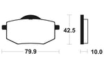 Tecnium Street Organic Brake Parms - MA116 1022338