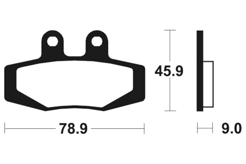 Tecnium Street Organic Brake Parmales - MA121 1022342