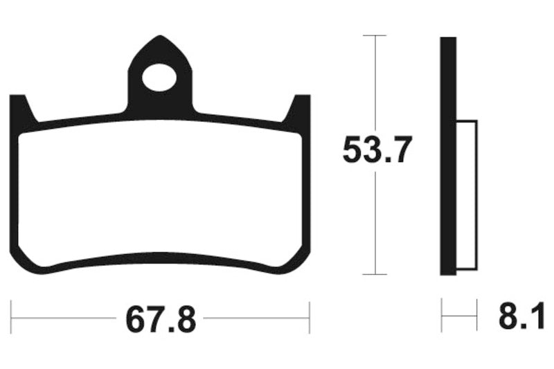 Tecnium Street Organic Brake Parmales - MA122 1022343