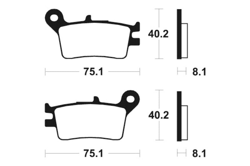 Tecnium Street Organic Brake Poussinets - MA129 1022350