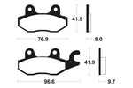 Tecnium Street Organic Brake Parms - MA133 1022355