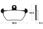 Tecnium Street Organic Brake Parmales - MA144 1022367