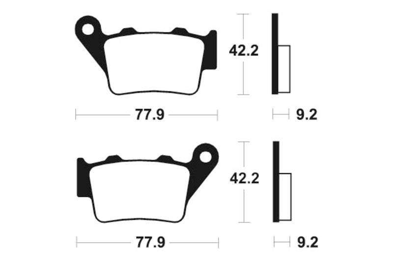 Tecnium Street Organic Brake Parmales - MA175 1022393