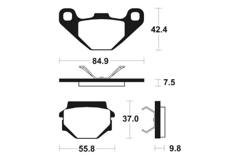 Tecnium Street Organic Brake Pads - MA192 1022409