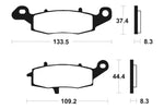 Tecnium Street Organic Brake Parmales - MA204 1022419