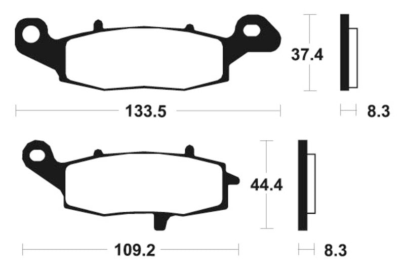 Tecnium Street Organic Brake Poussinets - MA205 1022420