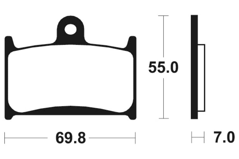 Tecnium Street Organic Brake Parmales - MA214 1022423