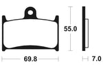 Tecnium Street Organic Brake Parmales - MA214 1022423