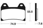 Tecnium Street Organic Brake Parmales - MA227 1022427