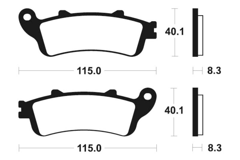 Tecnium Street Organic Brake Parmales - MA236 1022435