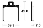 Tecnium Street Organic Brake Parmales - MA237 1022436