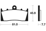 Tecnium Street Organic Brake Parmales - MA243 1022439