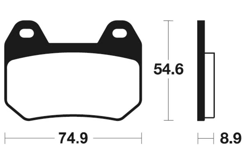 Tecnium Street Organic Brake Parmales - MA246 1022440