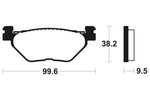 Tecnium Street Organic Brake Pads - MA269 1022449