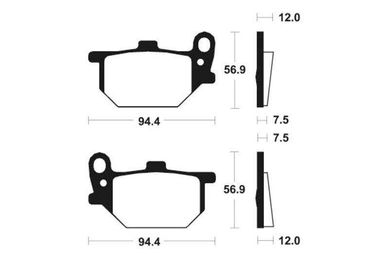 Tecnium Street Organic Brake Parmales - MA28 1022456