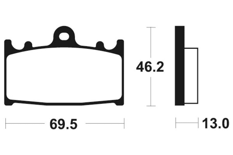 Tecnium Street Organic Brake Pads - MA289 1022460