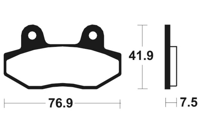 Tecnium Street Organic Brake Parms - MA314 1022475