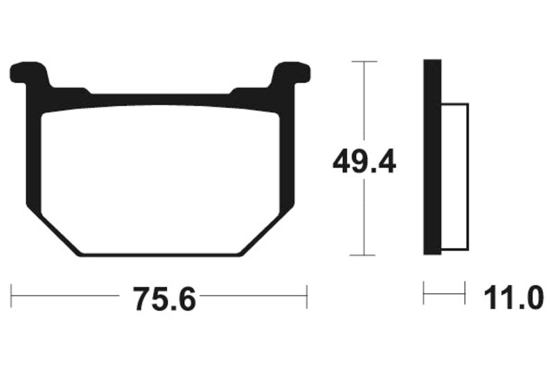 Tecnium Street Organic Brake Parmales - MA33 1022481