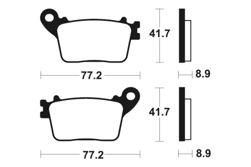 Tecnium Street Organic Brake Parmales - MA334 1022483