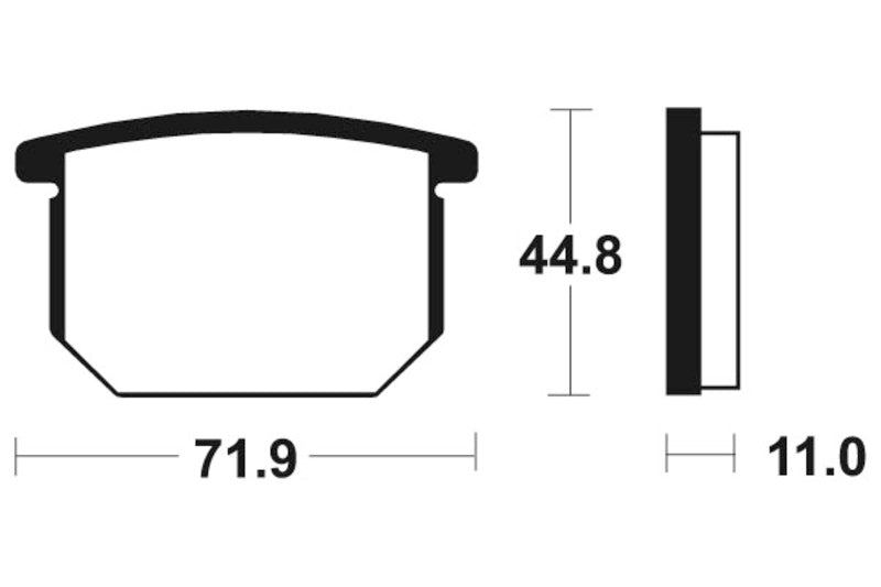 Tecnium Street Organic Brake Parms - MA34 1022484