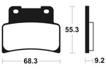 Tecnium Street Organic Brake Parms - MA344 1022485