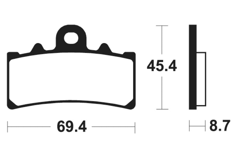 Tecnium Street Organic Brake Tates - MA377 1022496