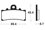 Tecnium Street Organic Brake Tates - MA377 1022496