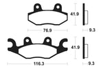 Tecnium Street Organic Brake Parmales - MA378 1022497