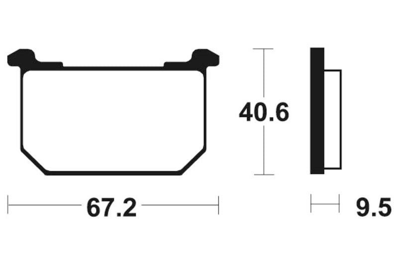 Tecnium Street Organic Brake Parmales - MA40 1022506