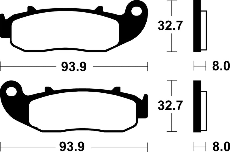 Tecnium Street Organic Brake Parmales - MA426 1022513