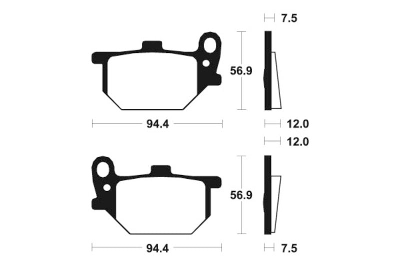 Tecnium Street Organic Brake Parmales - MA45 1022517