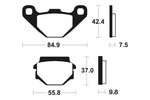 Tecnium Street Organic Brake Poussinets - MA46 1022518