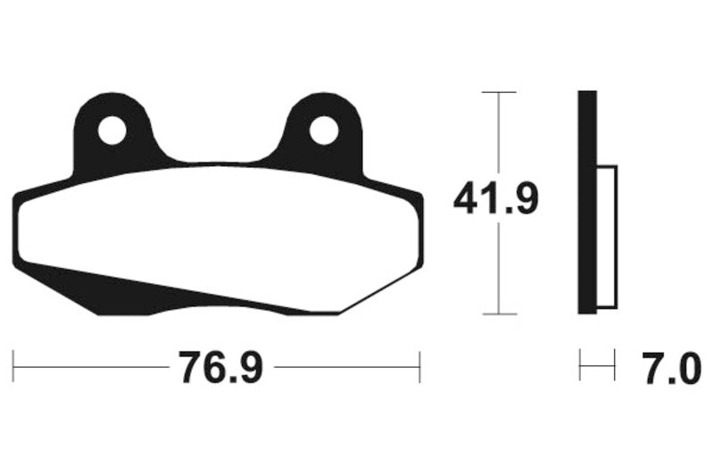 Tecnium Street Organic Brake Parms - MA51 1022524