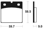 Tecnium Street Organic Brake Parmales - MA54 1022527