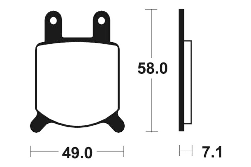 Tecnium Street Organic Brake Parmales - MA60 1022534