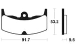 Tecnium Street Organic Brake Parmales - MA71 1022540