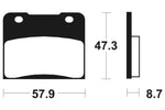 Tecnium Street Organic Brake Parmales - MA78 1022546