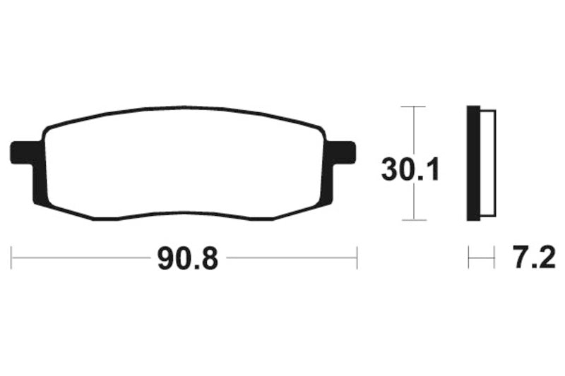 Tecnium Street Organic Brake Parmales - MA80 1022549