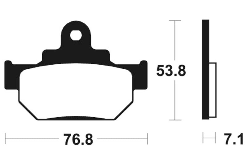 Tecnium Street Organic Brake Parmales - MA81 1022550