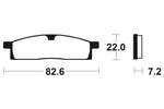 Tecnium Street Organic Brake Parmales - MA89 1022558