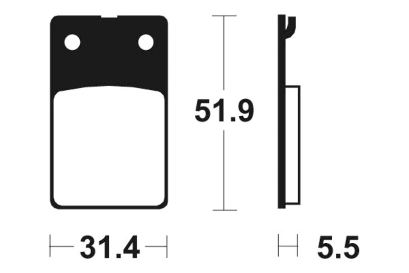 Tecnium Street Organic Brake Parmales - MA95 1022565