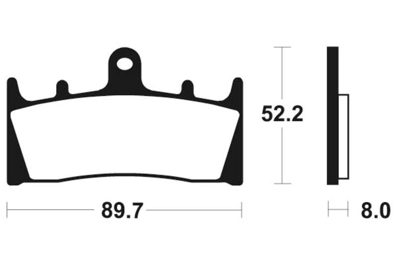 Tecnium Racing Poussinets de frein à carbone en métal fritté - MCR186 1022579